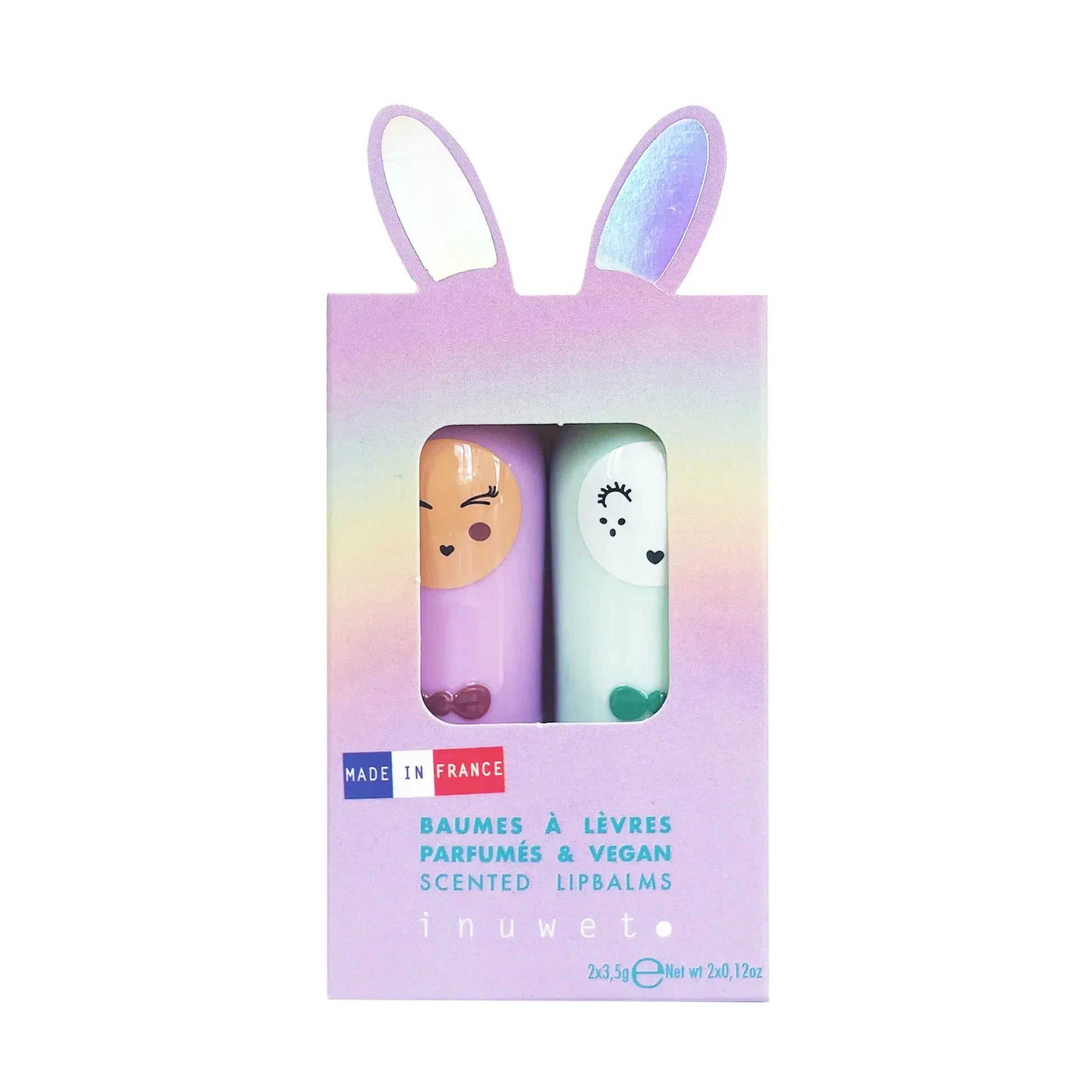 Inuwet Lipbalm Duo Apfel & Marshmallow – Vegan Mokkini Kindermode Lippenbalsam