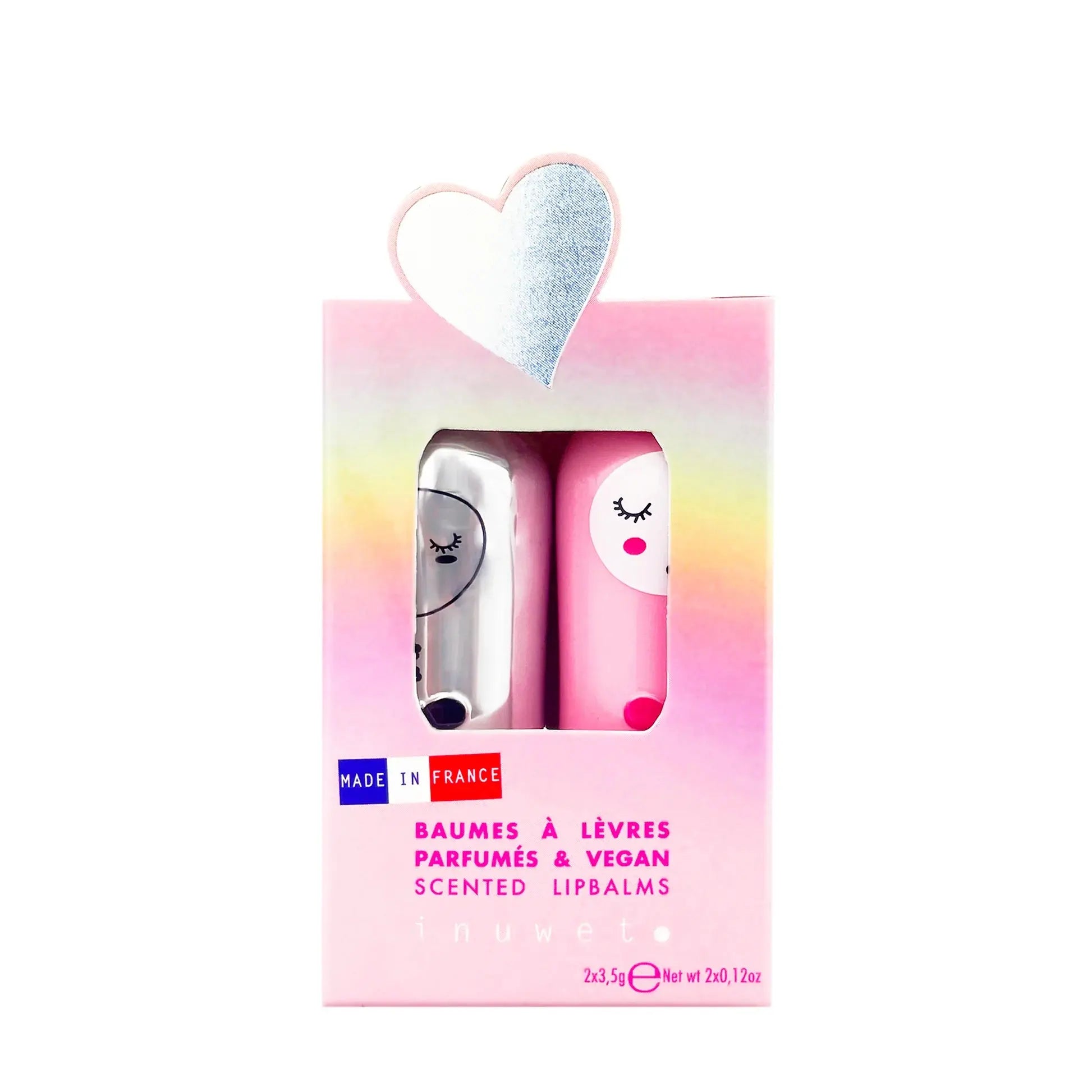 Inuwet Lipbalm Duo Erdbeere & Kokos – Vegan Mokkini Kindermode Lippenbalsam