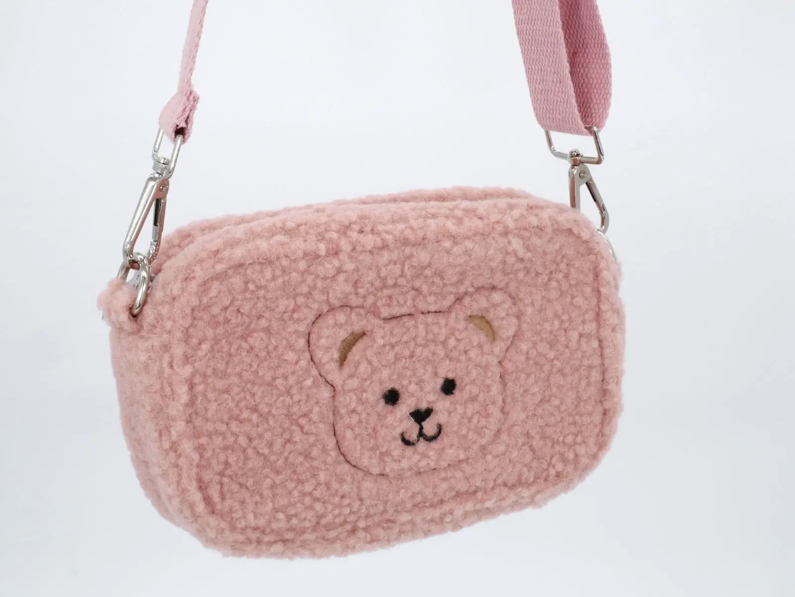 KisMe Tasche Baguette Plüsch Bär – rosa Mokkini Kindermode Accessoires