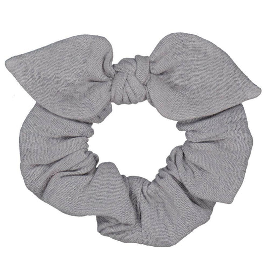 Luciole et Petit Pois Haargummi – Graue Doppelgaze Mokkini Kindermode Haargummis