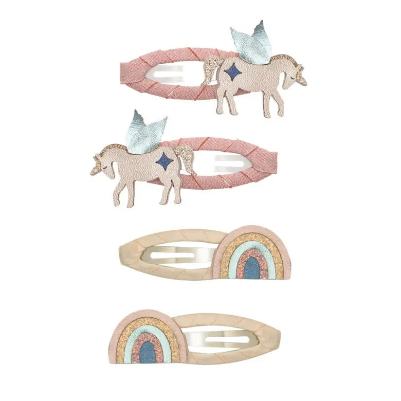 Mimi & Lula Einhorn & Regenbogen Haarclips Mokkini Kindermode Haarclips