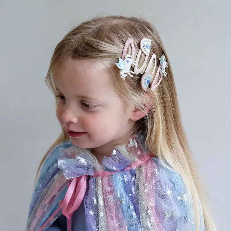 Mimi & Lula Einhorn & Regenbogen Haarclips Mokkini Kindermode Haarclips