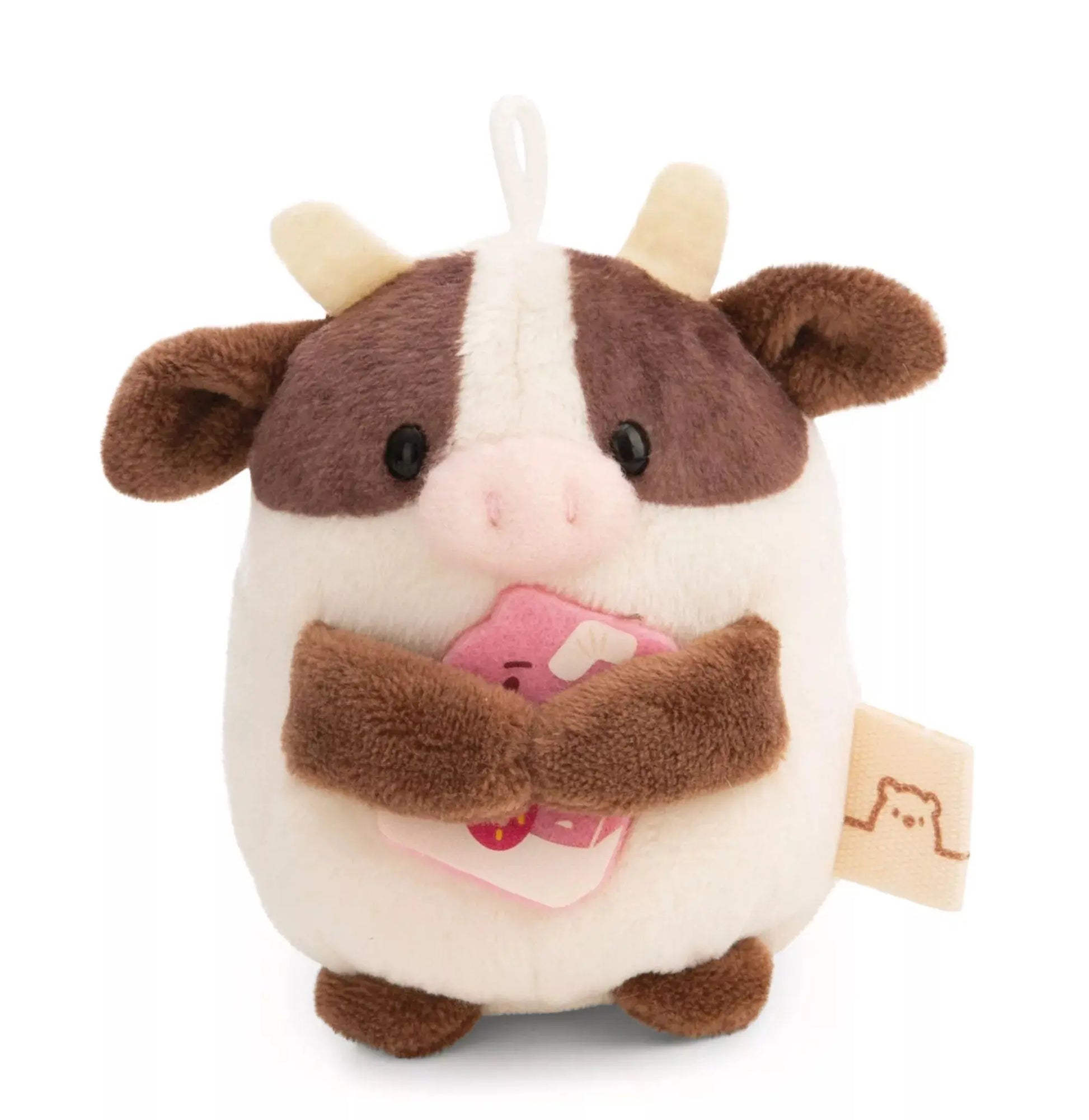 NICI mymochi Mini-Plüschtier Kuh Moona im Softeis-Kostüm Mokkini Kindermode Plüschtier