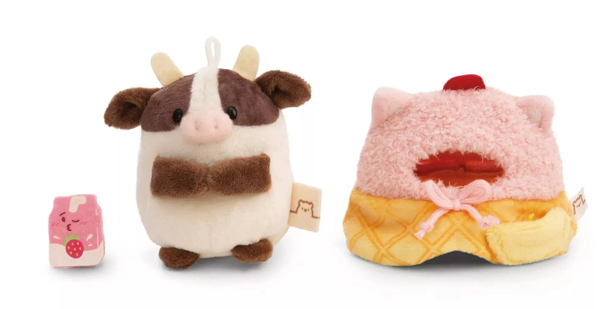 NICI mymochi Mini-Plüschtier Kuh Moona im Softeis-Kostüm Mokkini Kindermode Plüschtier