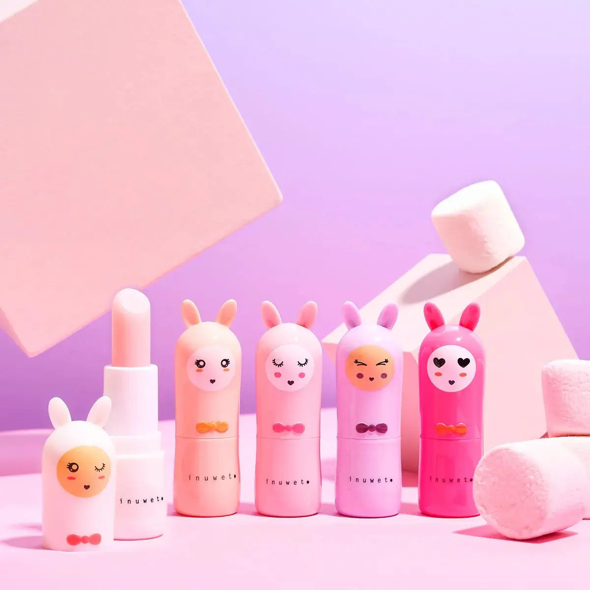 inuwet Lipbalm Bunny Erdbeere | Veganer Lippenbalsam pink Mokkini Kindermode Pflege