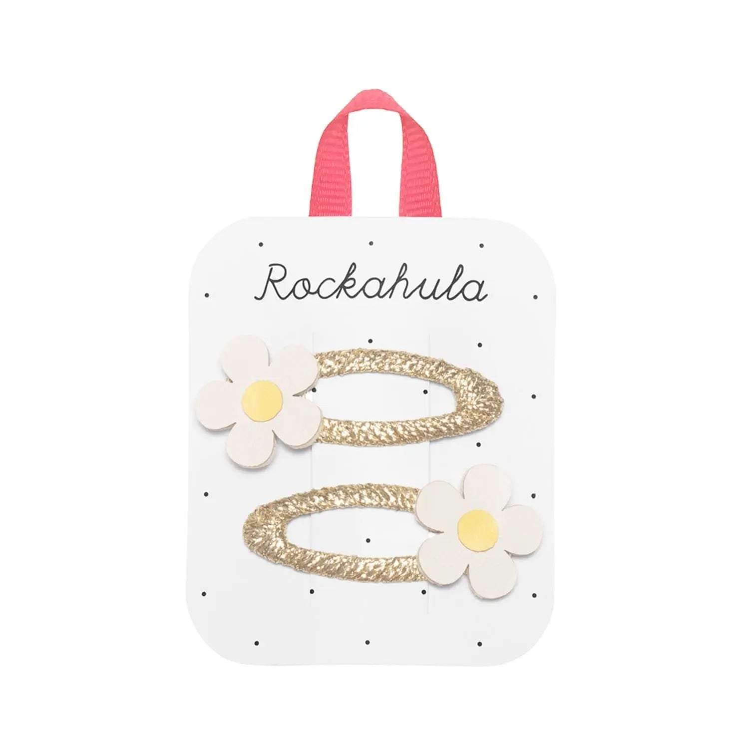 Rockahula Kids Spangen weiße Blume Mokkini Kindermode