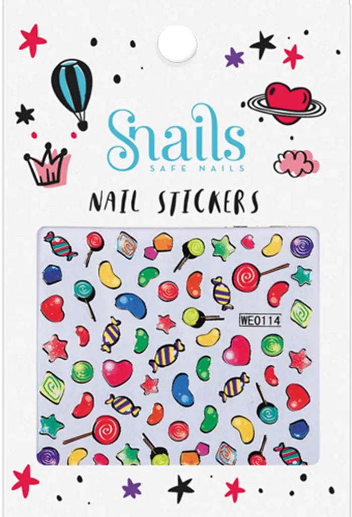 Snails Nagelsticker Süßigkeiten – Bunte 3D Nail Art Mokkini Kindermode Nagellack