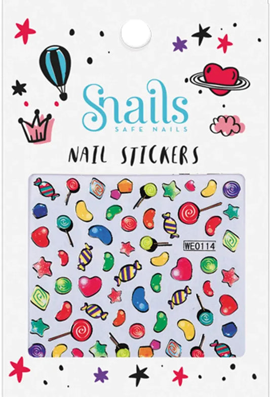 Snails Nagelsticker Süßigkeiten – Bunte 3D Nail Art Mokkini Kindermode Nagellack